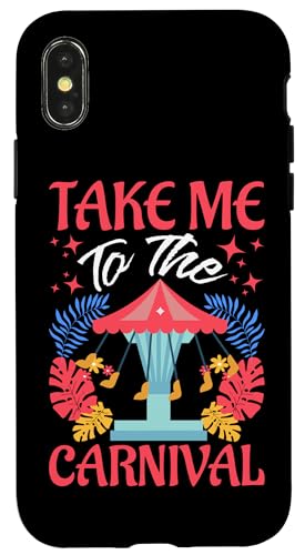 Karneval für Kinder: Take Me To The Carnival Hülle für iPhone X/XS von Carnival And Fairground Designs For Kids