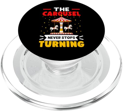 Karneval: Das Karussell hört nie auf zu drehen PopSockets PopGrip für MagSafe von Carnival And Fairground Designs For Kids