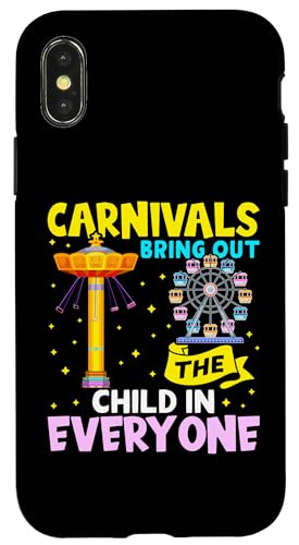 Karneval: Karneval bringt das Kind in jedem hervor Hülle für iPhone X/XS von Carnival And Fairground Designs For Kids