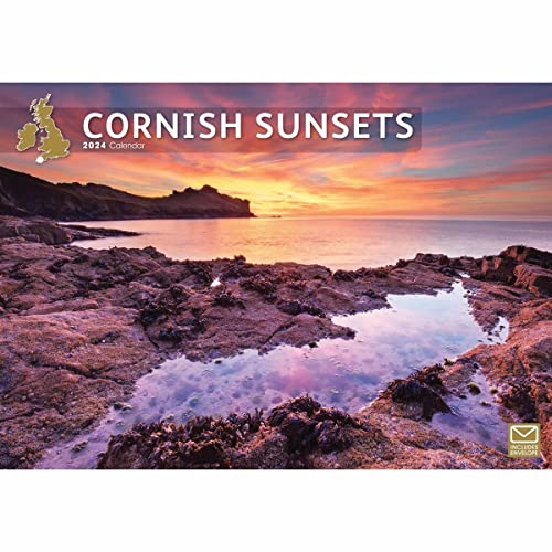 CORNISH SUNSETS A4 CALENDAR 2024 von Carousel Calendars