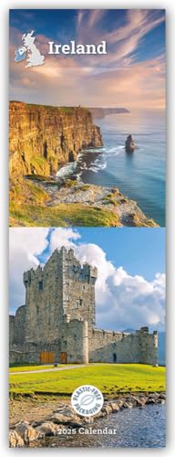 Irland 2025 – Slimline-Kalender: Original Carousel Calendar [Mehrsprachig] [Kalender] von Carousel Calendars