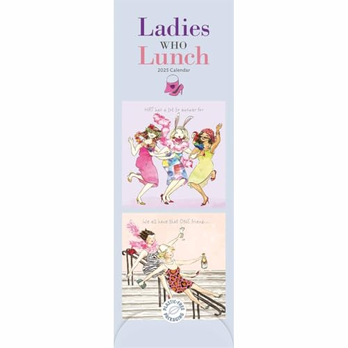 Ladies Who Lunch Slim Calendar 2025 von Carousel Calendars