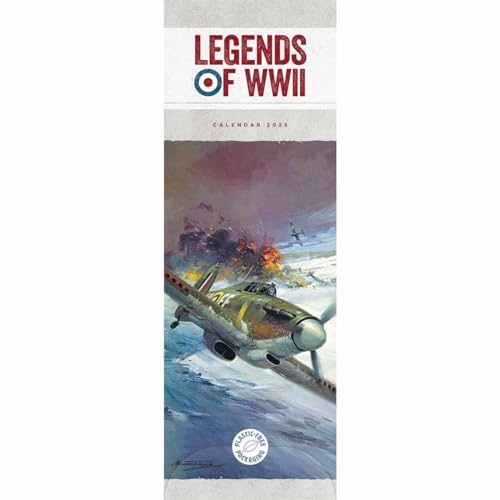 Legends of WWII Slim Calendar 2025 von Carousel Calendars