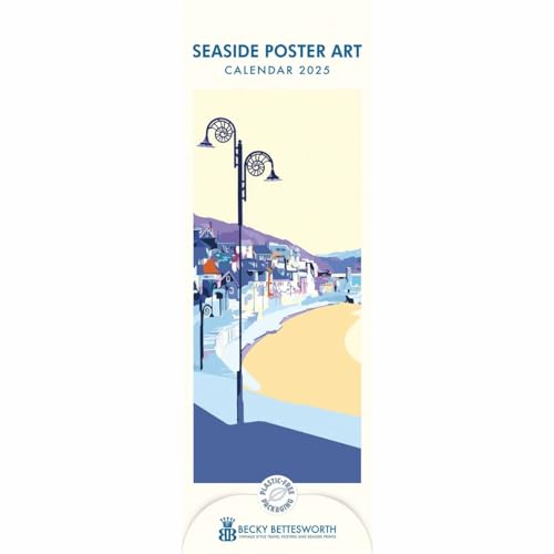 Seaside Poster Art, Becky Bettesworth Slim Calendar 2025 von Carousel Calendars