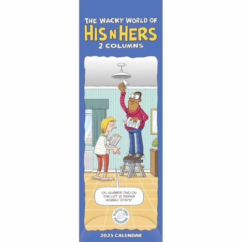 Wacky World of His n Hers Planner Slim Calendar 2025 von Carousel Calendars