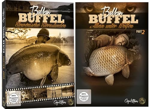 Carp Killers Balkan Büffel DVD Teil 1 + Teil 2, Meik Pyka Film, Karpfenfilm, Angelfilm, Angeldvd, Angelvideo von Carp Killers