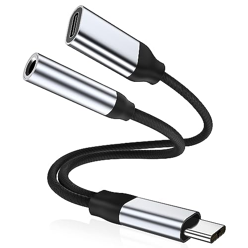 USB C Adapter Klinke 3,5mm und Laden, 2 in 1 USB C Kopfhörer Adapter 3.5mm Audio mit HiFi DAC Chip Aux Audio Kabel Jack Type C Geflochtenes für Samsung Galaxy S23 S22 S21 Note 20, Pixel 7/6, und mehr USB C Adapter Klinke 3,5mm und Laden, 2 in 1 USB C Kopfhörer Adapter 3.5mm Audio mit HiFi DAC Chip Aux Audio Kabel Jack Type C Geflochtenes für Samsung Galaxy S23 S22 S21 Note 20, Pixel 7/6, und mehr von Carphone Warehouse