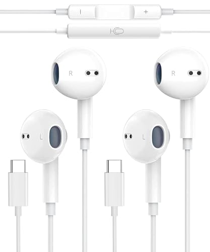 USB C Kopfhörer für Samsung Galaxy S24 Ultra, 2Pack Kabelgebundene HiFi Stereo In Ear Kopfhörer mit Mikrofon und Lautstärkeregler für Samsung S23 S22 S21 A53 A54 A34, Google Pixel 8 7, OnePlus, Huawei USB C Kopfhörer für Samsung Galaxy S24 Ultra, 2Pack Kabelgebundene HiFi Stereo In Ear Kopfhörer mit Mikrofon und Lautstärkeregler für Samsung S23 S22 S21 A53 A54 A34, Google Pixel 8 7, OnePlus, Huawei von Carphone Warehouse