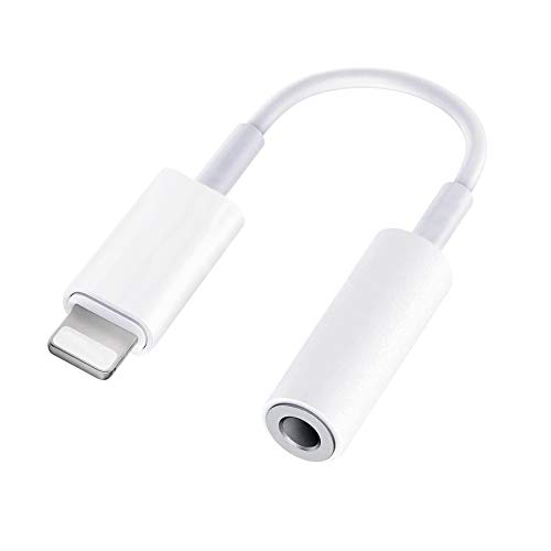 iPhone Kopfhörer Adapter [Apple MFi Zertifiziert] Lightning auf 3.5mm Kopfhörer Aux Adapter Dongle Klinke Audio Kabel Konverter, Kompatibel mit für iPhone 14/13/12/11 Pro/X/XS Max/XR/8/7/6/iPad/iPod von Carphone Warehouse