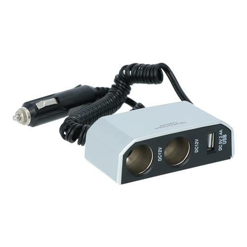 Carpoint 2-Fach Ladegerät 2x12V 1xUSB 2.4A von Carpoint