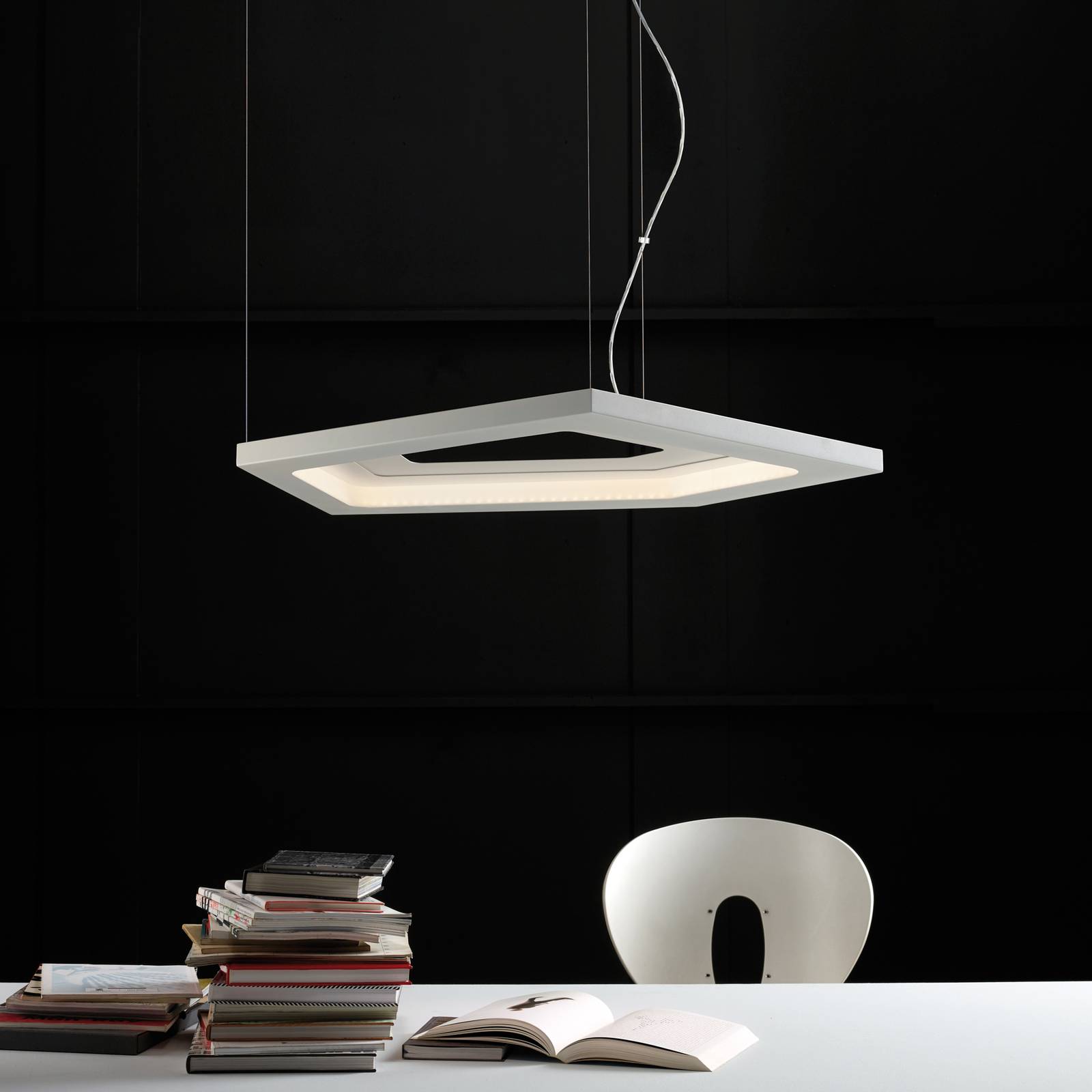 LED-Hängeleuchte Nura 1, weiß, 40W LED-Hängeleuchte Nura 1, weiß, 40W von Carpyen