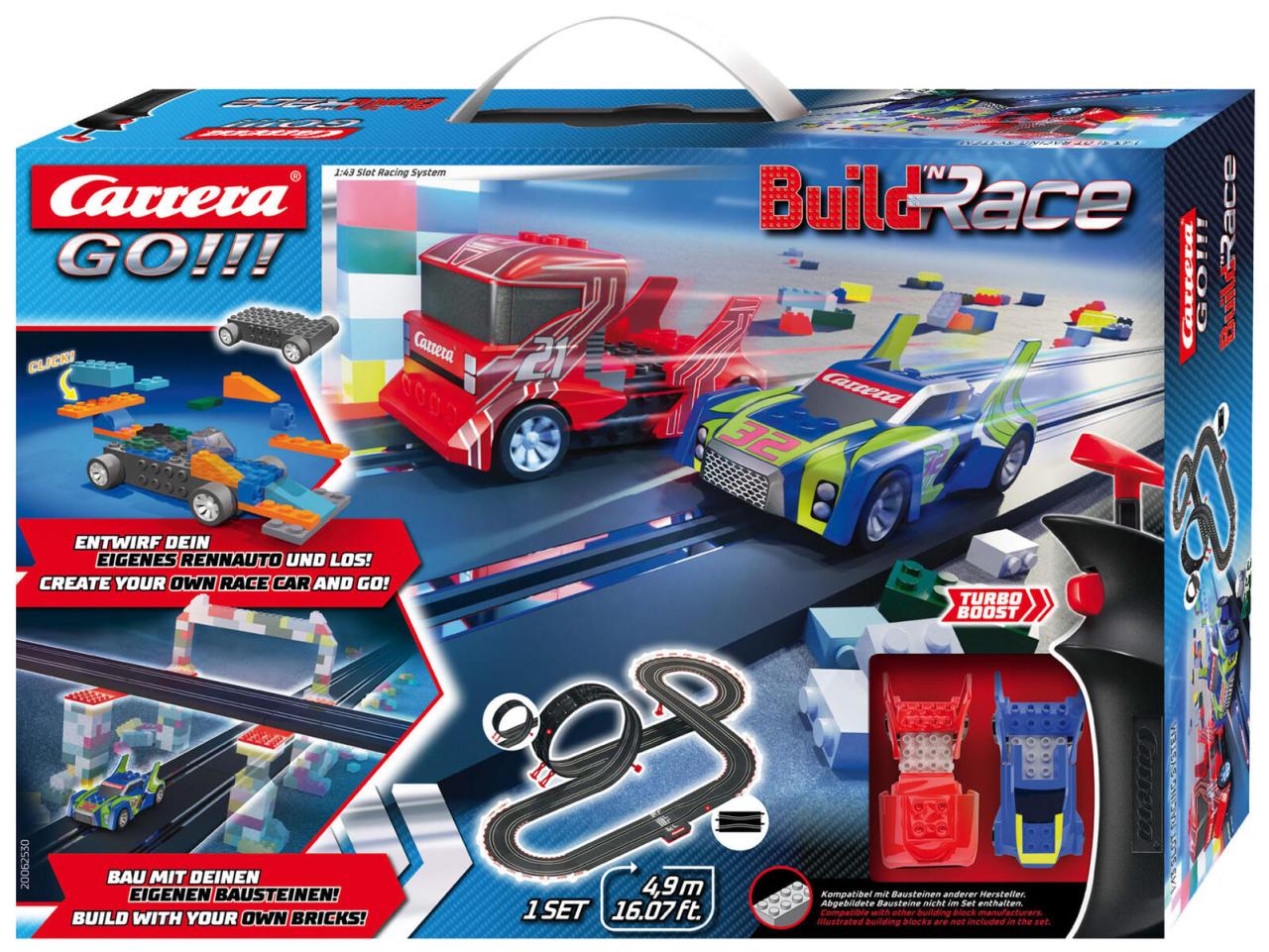 Carrera® GO!!! Build 'n Race Autorennbahn von Carrera®