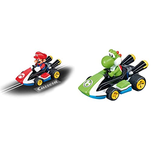 Carrera 20064033 Go!!! Nintendo Mario Kart 8 Rennauto GO!!! Bahnen Für Kinder ab 6 Jahren & Erwachsene & Go!!! Nintendo Mario Kart 8 - Yoshi 20064035 Rennbahnauto von Carrera