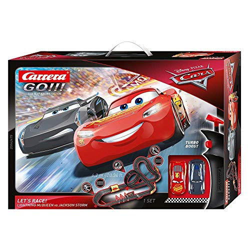Carrera Digital 143 I Disney·Pixar Cars - Let's Race! Rennbahn-Set | Rennbahnen und lizensierte Slotcars | bis zu 4 Spieler | Für Kinder ab 10 Jahren & Erwachsene von Carrera