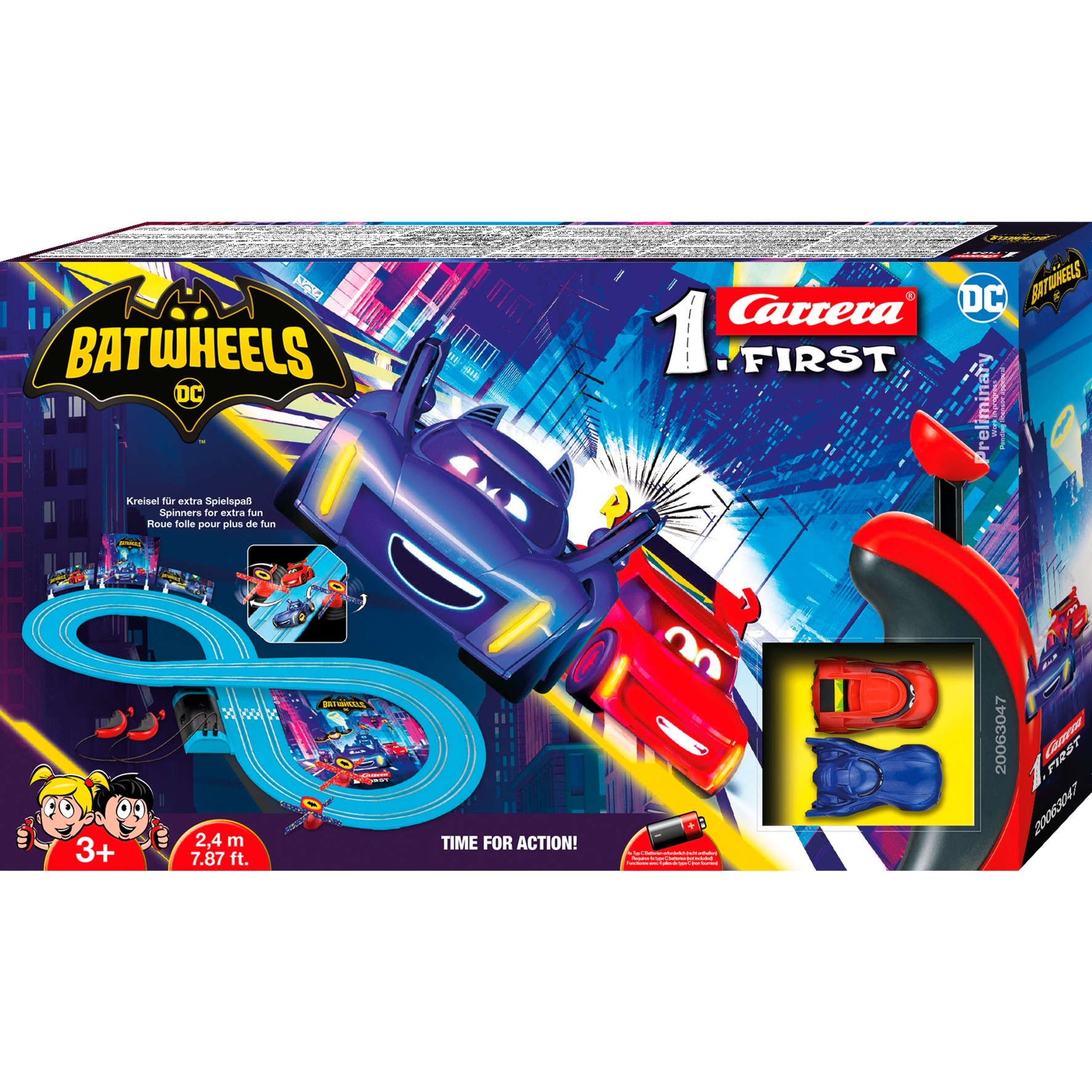 FIRST Batwheels Time for Action, Rennbahn FIRST Batwheels Time for Action, Rennbahn von Carrera