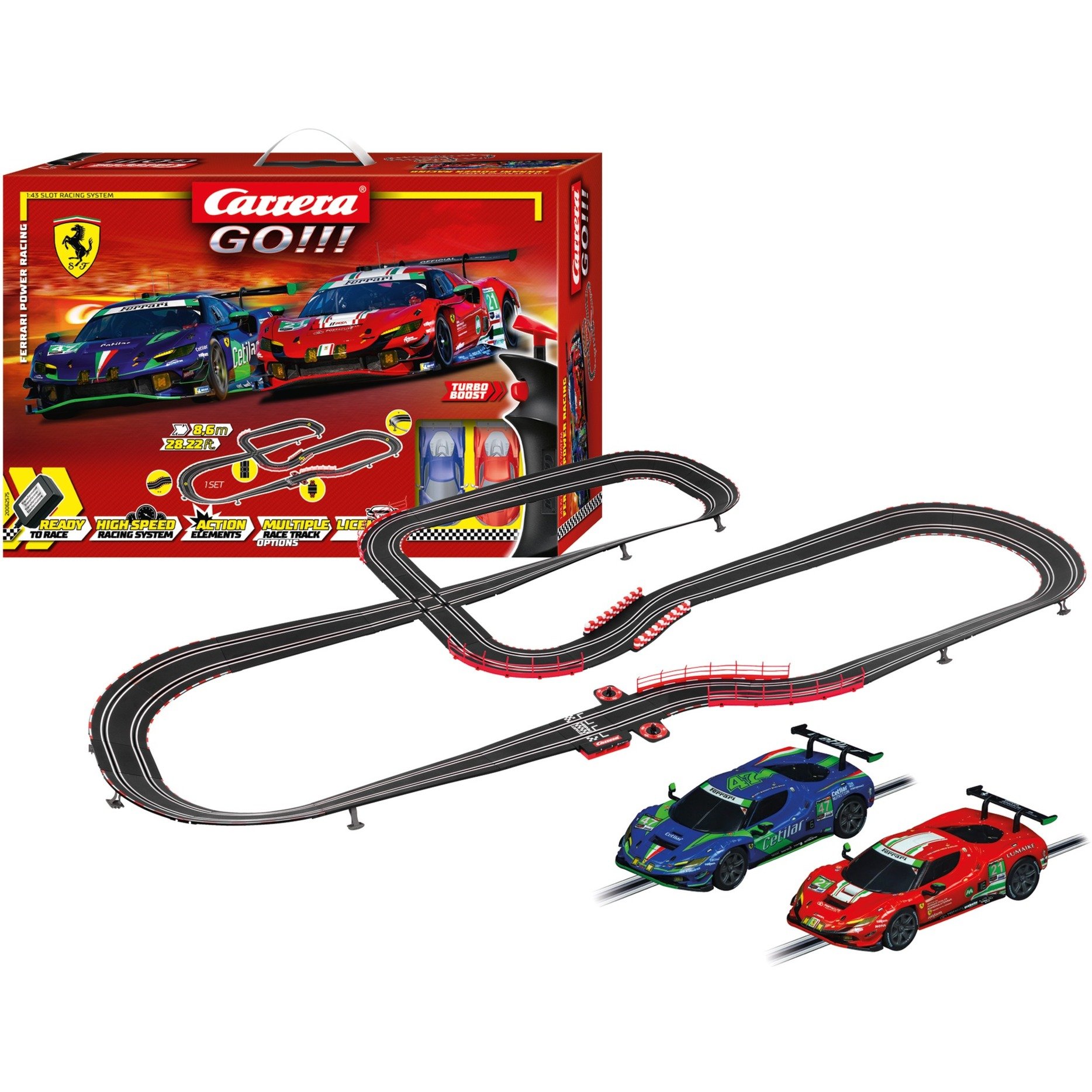 GO!!! Ferrari Power Racing, Rennbahn GO!!! Ferrari Power Racing, Rennbahn von Carrera