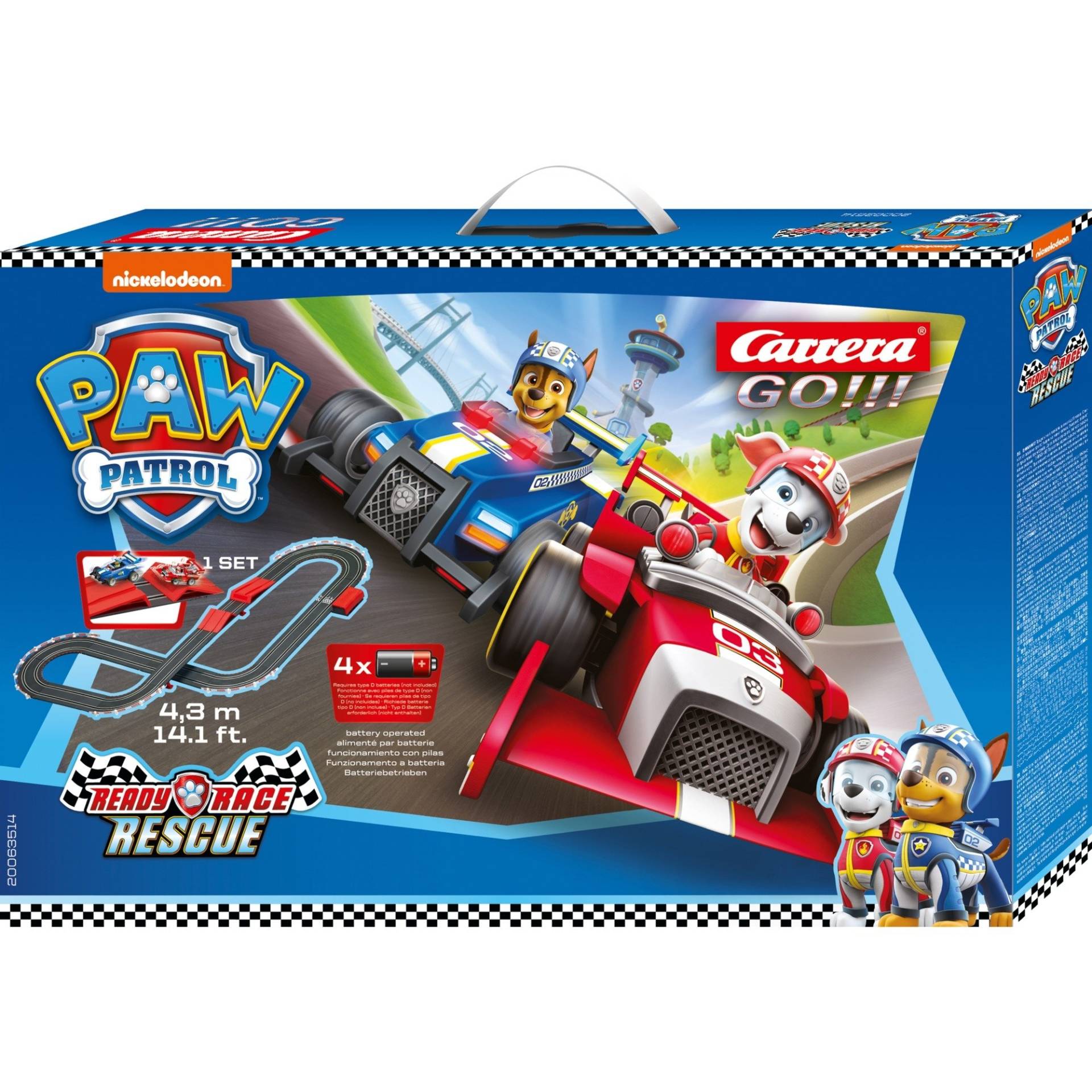 GO!!! PAW Patrol - Ready, Race & Rescue, Rennbahn von Carrera