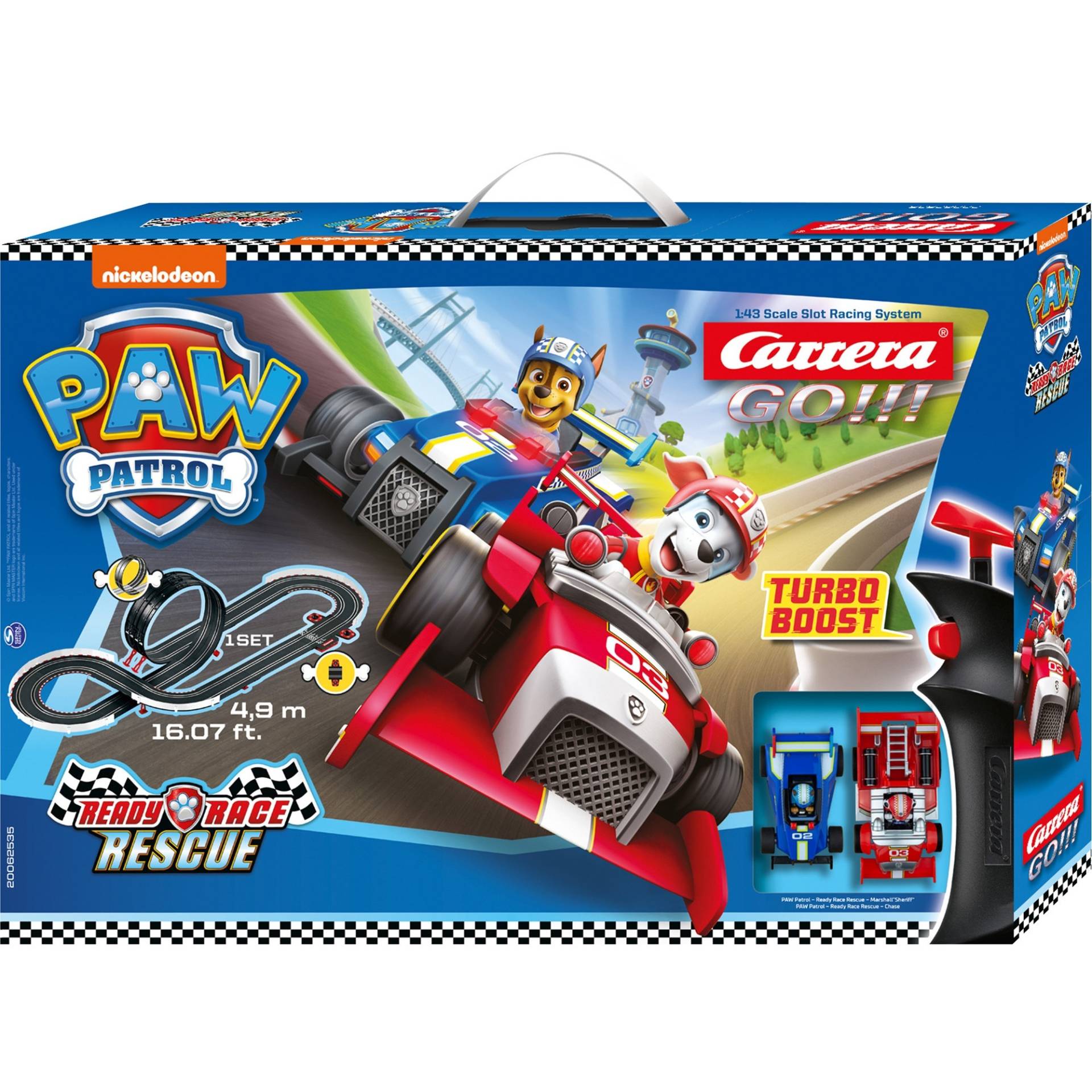 GO!!! PAW Patrol - Ready Race Rescue, Rennbahn von Carrera