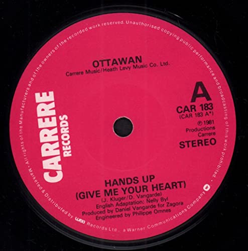 Ottawan - Hands Up (Give Me Your Heart) / Hands Up (Give Me Your Heart) Instrumental (7" Vinyl) von Disca