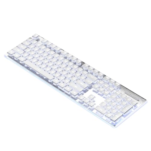 Carriere Kabelgebundene Mechanische Tastatur, LED, Leise Tastatur, Gaming-Tastatur, Wasserdicht, rutschfest, 104 Tasten, Leuchtende Tastenfelder D Carriere Kabelgebundene Mechanische Tastatur, LED, Leise Tastatur, Gaming-Tastatur, Wasserdicht, rutschfest, 104 Tasten, Leuchtende Tastenfelder D von Carriere
