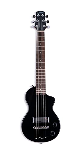 BLACKSTAR by Blackstar Mini Jet Black E-Gitarre - Perfekt für Kinder und Erwachsene, Anfänger und Reisen, BA226016, Pechschwarz von Carry-on