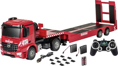 Carson RC Sport Arocs mit Goldhofer Tieflader 1:20 RC Einsteiger Funktionsmodell LKW inkl. Akku, Lad Carson RC Sport Arocs mit Goldhofer Tieflader 1:20 RC Einsteiger Funktionsmodell LKW inkl. Akku, Lad von Carson RC Sport