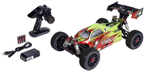 Carson RC Sport Virus 4.1 Neongelb Brushless 1:8 RC Modellauto Elektro Buggy Allradantrieb (4WD) RtR von Carson RC Sport