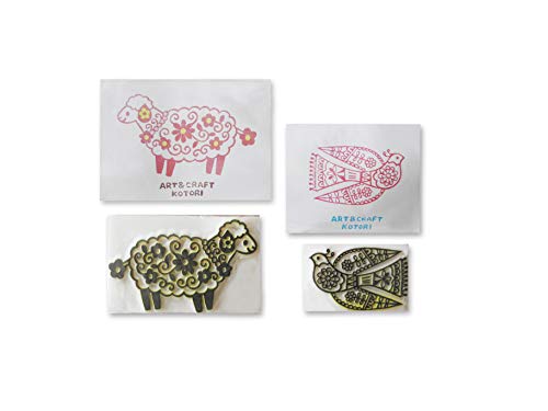 Carte Dozio Japanische Kotori – f.to cm 10 x 12 x 3 – 2 Stück pro Packung – gemischte Motive (florale Welt und/oder Tier) von Carte Dozio