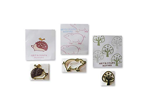 Carte Dozio Japanische Kotori – f.to cm 6 x 8 x 3 – 3 Stück pro Packung – gemischte Motive (florale Welt und/oder Tier) von Carte Dozio