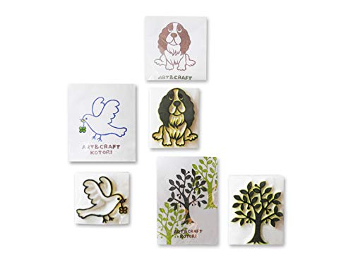 Carte Dozio Japanische Kotori – f.to cm 8 x 10 x 3 – 3 Stück pro Packung – gemischte Motive (florale Welt und/oder Tier) von Carte Dozio