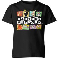 Cartoon Network Logo Characters Kinder T-Shirt - Schwarz - 3-4 Jahre von Cartoon Network