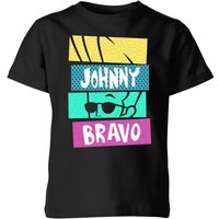 Cartoon Network Spin-Off Johnny Bravo 90's Slices Kinder T-Shirt - Schwarz - 11-12 Jahre von Cartoon Network