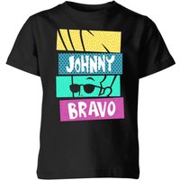 Cartoon Network Spin-Off Johnny Bravo 90's Slices Kinder T-Shirt - Schwarz - 9-10 Jahre von Cartoon Network