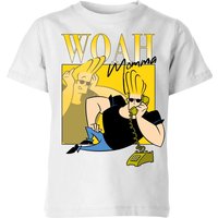 Cartoon Network Spin-Off Johnny Bravo 90s Photoshoot Kinder T-Shirt - Weiß - 11-12 Jahre von Cartoon Network