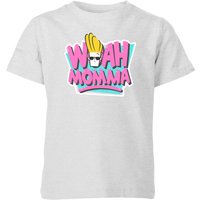Cartoon Network Spin-Off Johnny Bravo Woah Momma 90's Kinder T-Shirt - Grau - 3-4 Jahre von Cartoon Network
