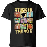 Cartoon Network Stuck In The 90s Kinder T-Shirt - Schwarz - 11-12 Jahre von Cartoon Network