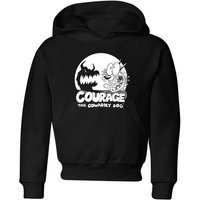 Courage The Cowardly Dog Spotlight Kids' Hoodie - Black - 11-12 Jahre von Cartoon Network
