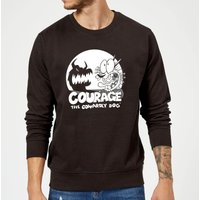 Courage The Cowardly Dog Spotlight Sweatshirt - Black - M von Cartoon Network