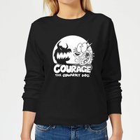 Courage The Cowardly Dog Spotlight Women's Sweatshirt - Black - S von Cartoon Network