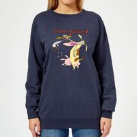 Cow and Chicken Characters Women's Sweatshirt - Navy - S von Cartoon Network