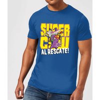 Cow and Chicken Supercow Al Rescate! Men's T-Shirt - Royal Blue - L von Cartoon Network
