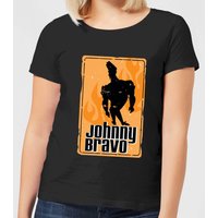 Johnny Bravo Fire Women's T-Shirt - Black - L von Cartoon Network