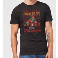Johnny Bravo Johnny Bravo Pattern Men's Christmas T-Shirt - Black - 3XL von Cartoon Network