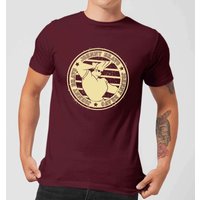 Johnny Bravo Sports Badge Men's T-Shirt - Burgundy - M von Cartoon Network