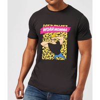 Johnny Bravo Woah Momma Men's T-Shirt - Black - S von Cartoon Network