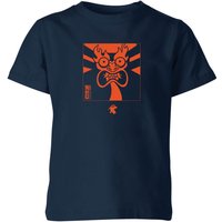 Samurai Jack Aku Kanji Kids' T-Shirt - Navy - 11-12 Jahre von Cartoon Network