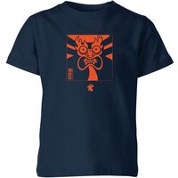 Samurai Jack Aku Kanji Kids' T-Shirt - Navy - 3-4 Jahre von Cartoon Network