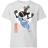 Samurai Jack Eternal Battle Kids' T-Shirt - Grey - 3-4 Jahre von Original Hero