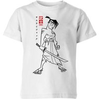 Samurai Jack Kanji Kids' T-Shirt - White - 7-8 Jahre von Cartoon Network