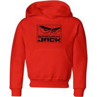 Samurai Jack Stylised Logo Kids' Hoodie - Red - 11-12 Jahre von Cartoon Network